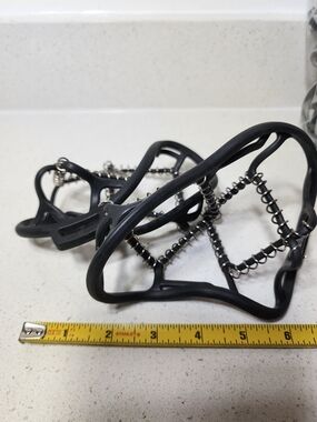 Ice/Snow Cleats with Metal Spikes For Walking Hiking, Medium New